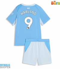 Billiga Manchester City Erling Haaland #9 Hemmatröja Barn 2026-27 Kortärmad (+ Korta byxor)